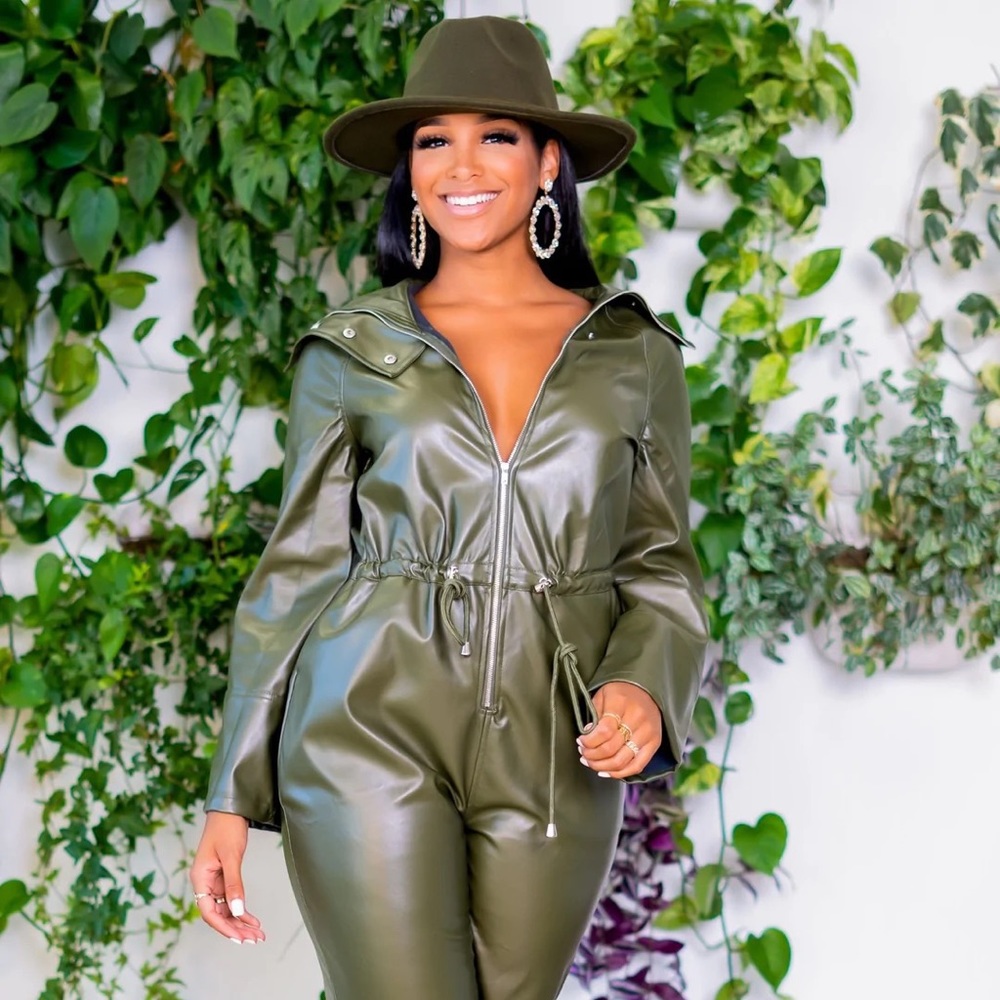🔥 Showstopper JUMPSUIT | FOREST GREEN